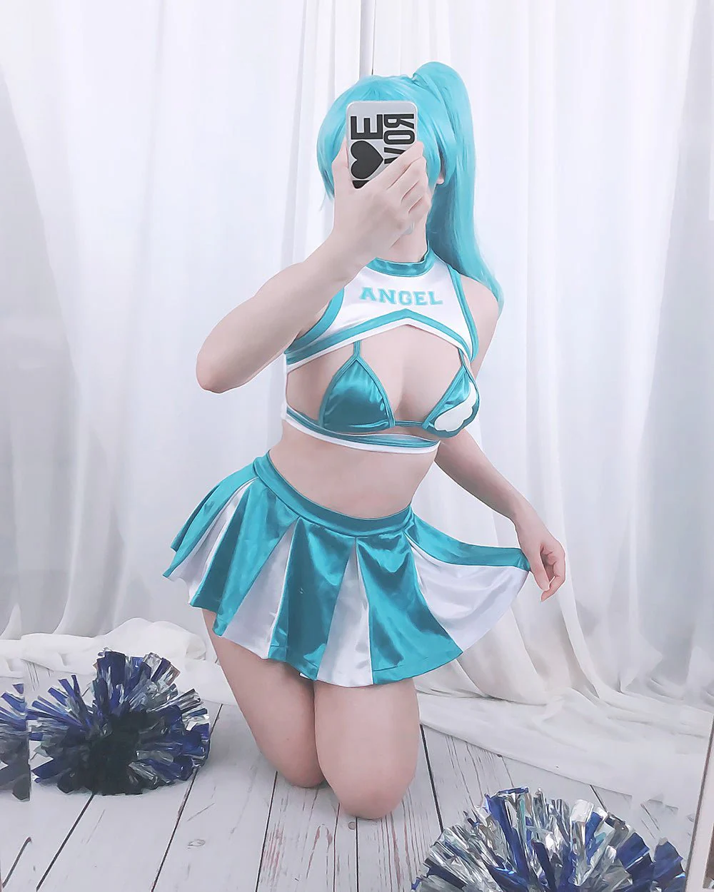 Angel 777 Cheerleader Swimsuit Costume - Image 3