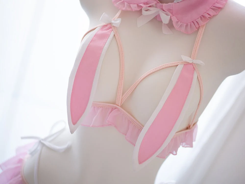 Blush Bunny Ears Lingerie - Image 6