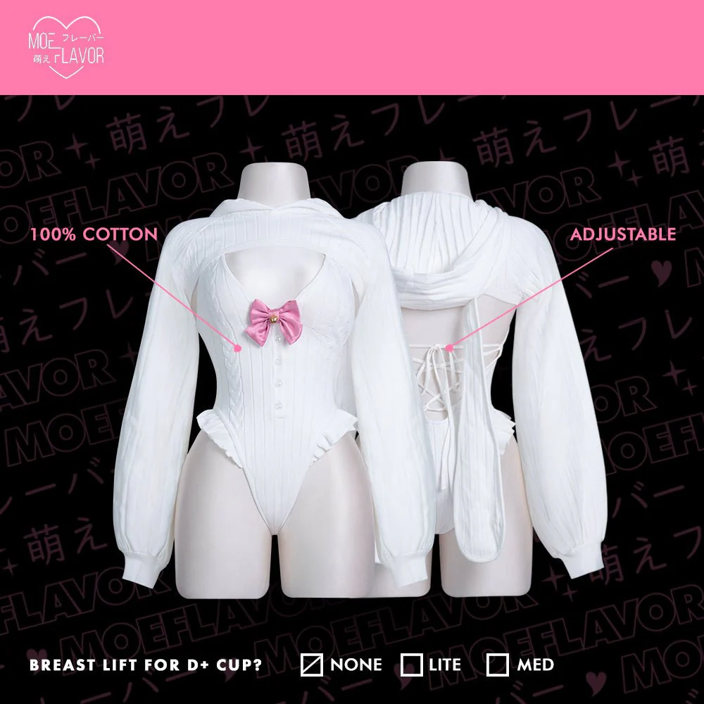 Bunny Hoodie and Bodysuit Sweater - Image 8