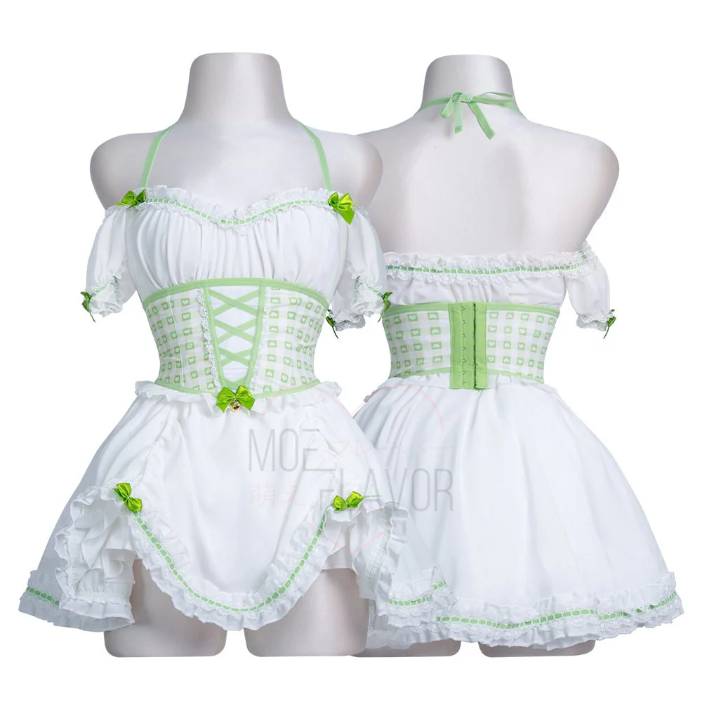 Cottage Maiden Checkered Ruffle Dress