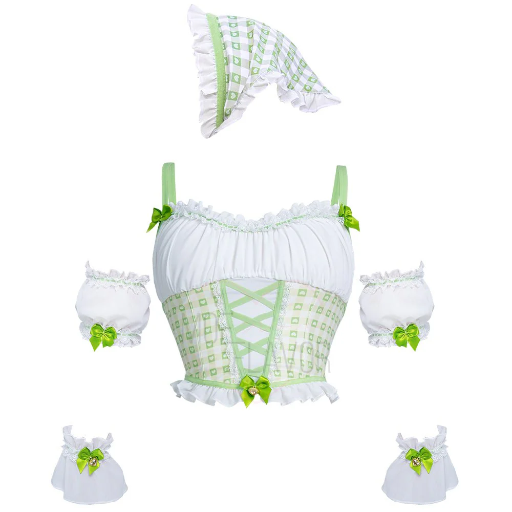 Cottage Maiden Checkered Ruffle Lingerie - Image 7