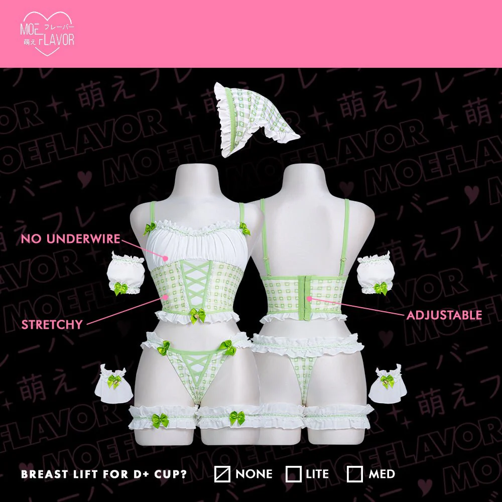 Cottage Maiden Checkered Ruffle Lingerie - Image 9