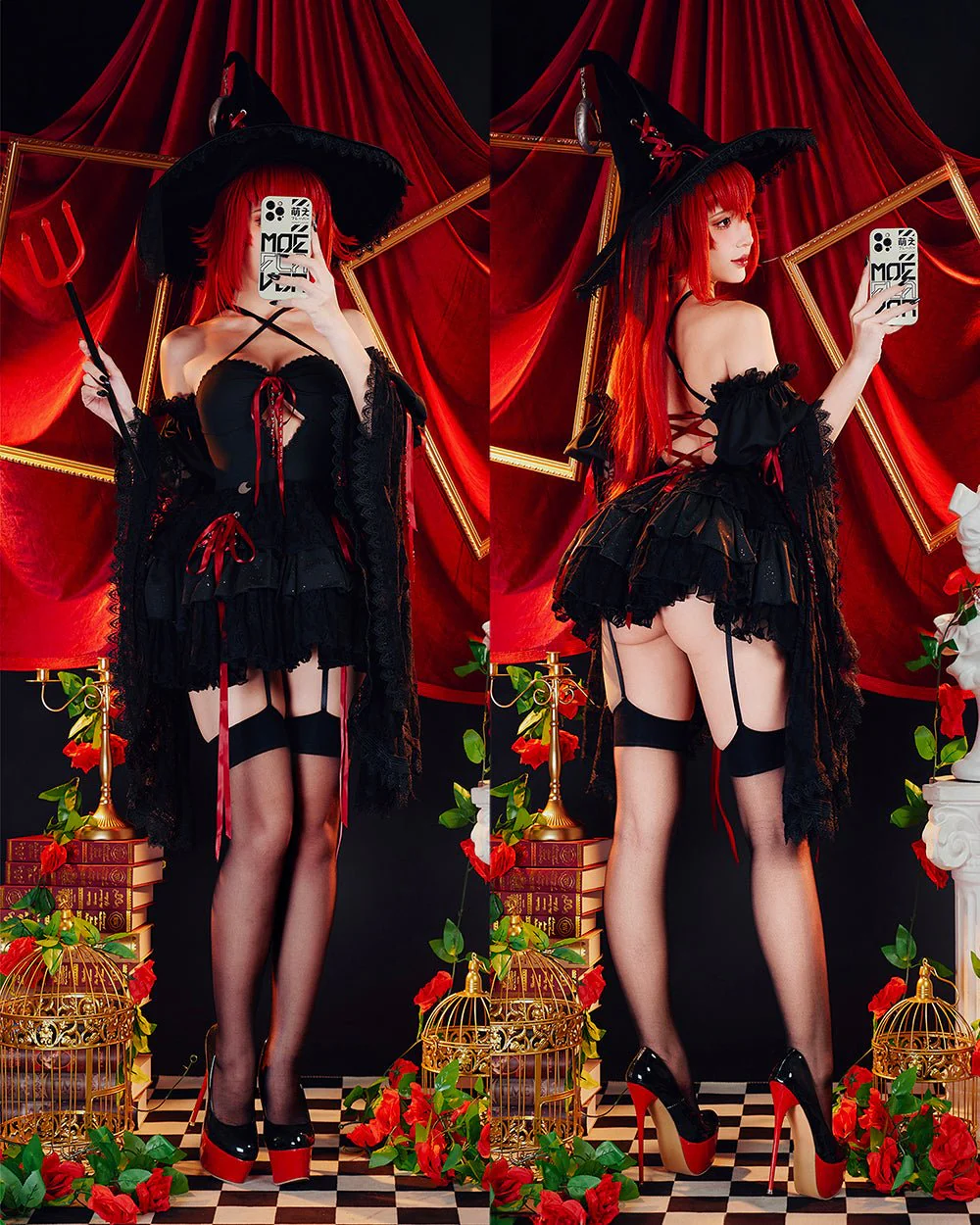 Blood Moon Laced Witch Dress - Image 4
