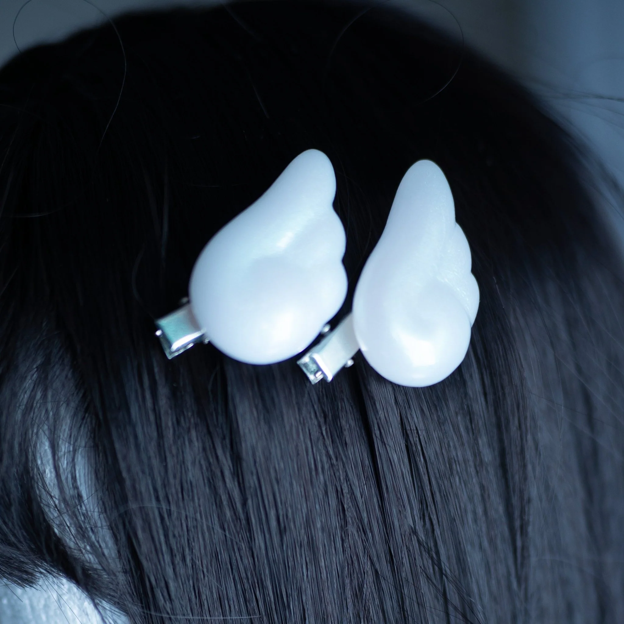Angel Puffy Wing Clips Hair - Image 3