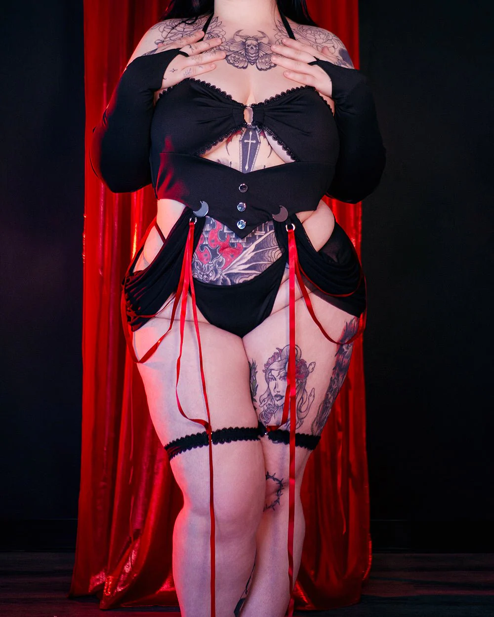 Moonlit Ritual Witch Lingerie Set - Image 4