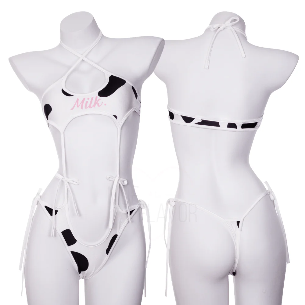 Drippin In Milk Lingerie Cow Print