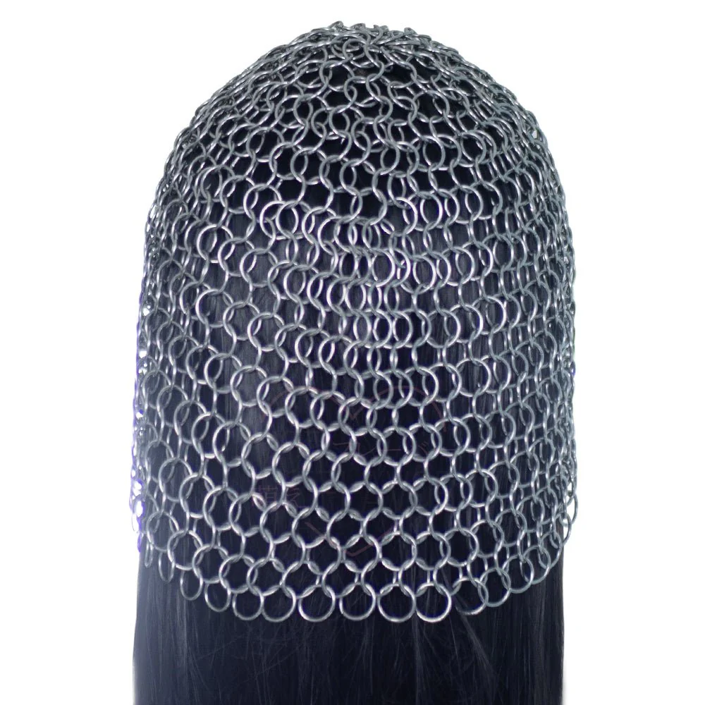 Iron Maiden Steel Chainmail Headpiece - Image 3