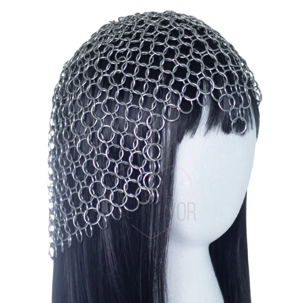 Iron Maiden Steel Chainmail Headpiece - Image 4