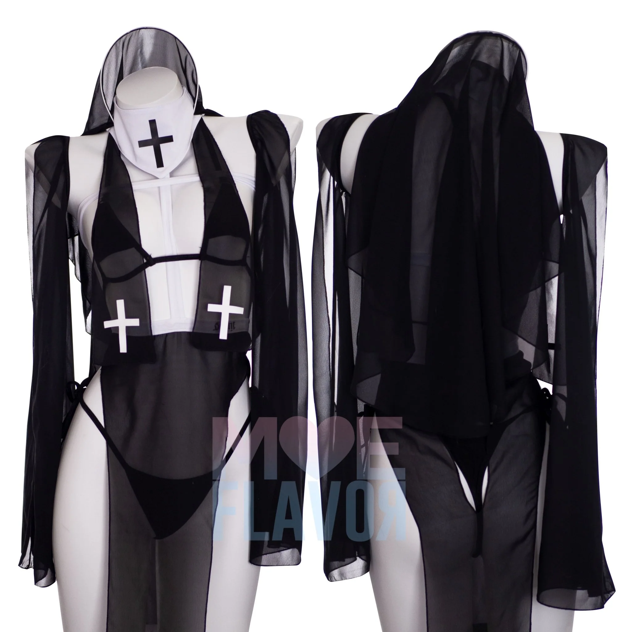 Saint/Sinner Sheer Nun Set Cosplay