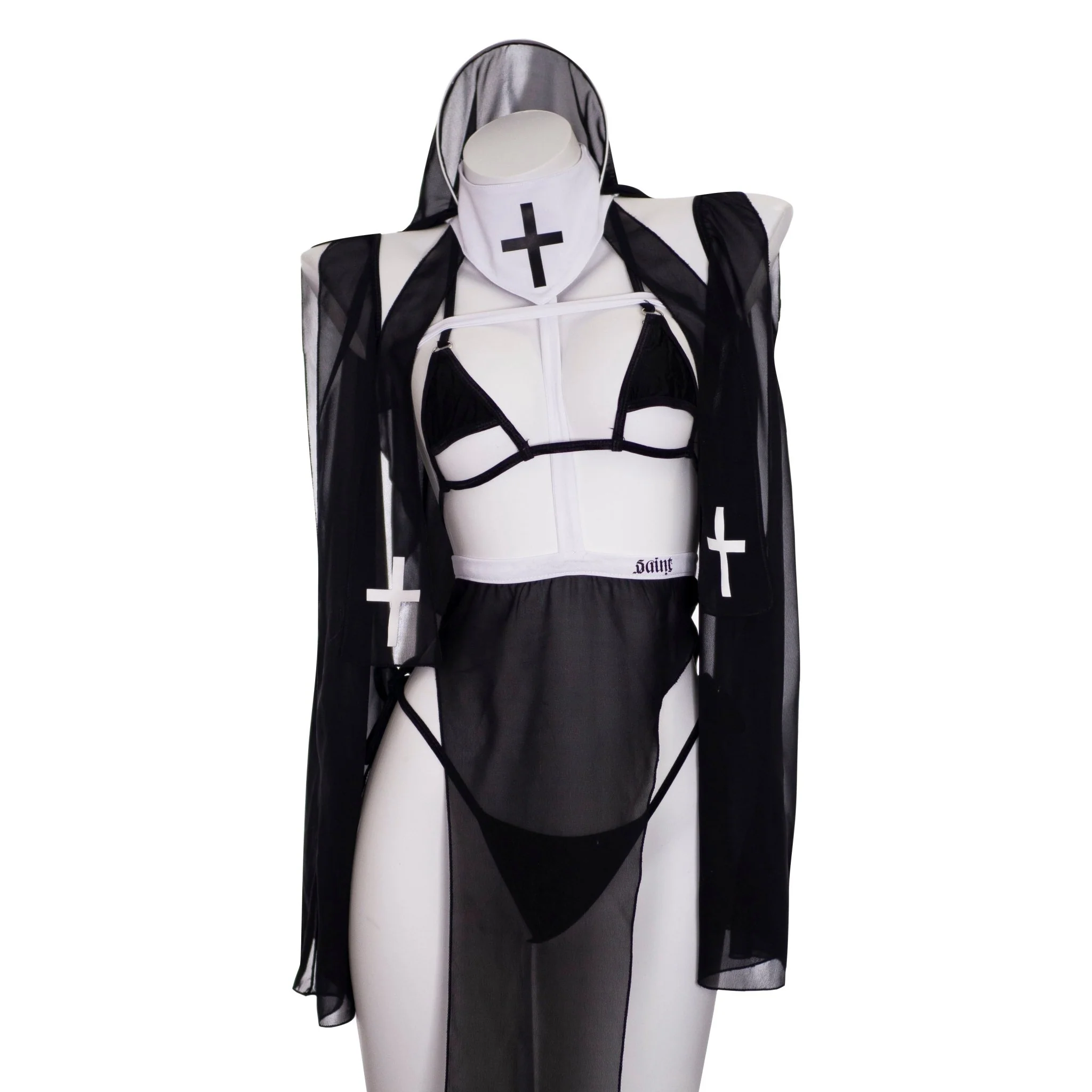 Saint/Sinner Sheer Nun Set Cosplay - Image 4