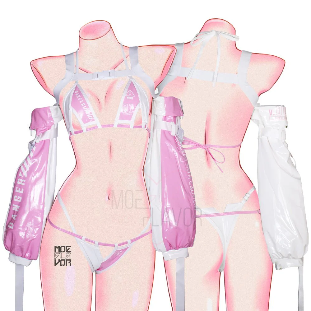 DANGER Cyber Cat Bikini with Sleeves Set - Image 13